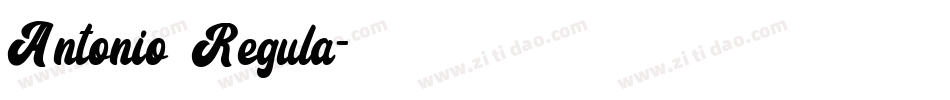 Antonio Regula字体转换